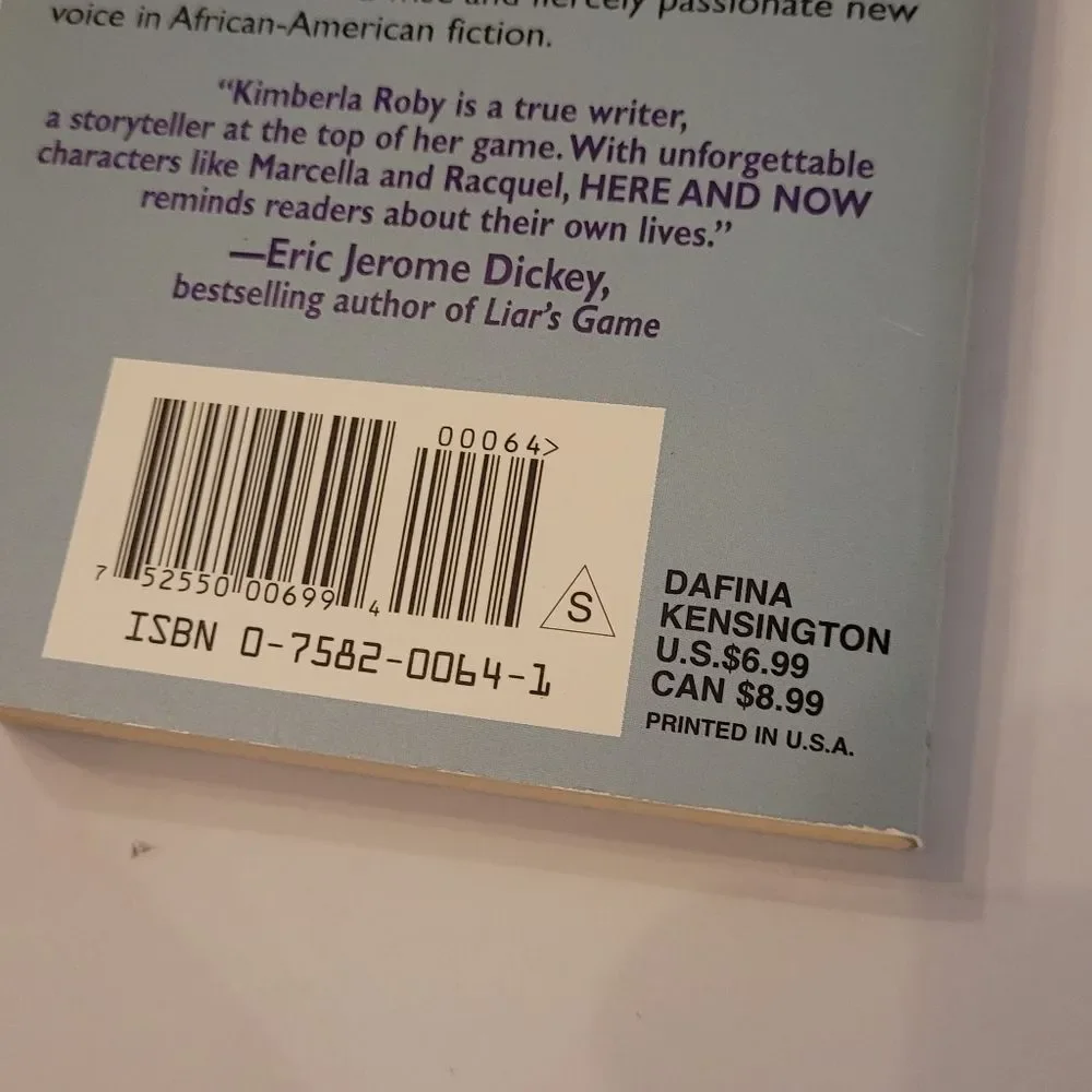 Here and Now Novel by Kimberla Lawson Roby Paperback Book